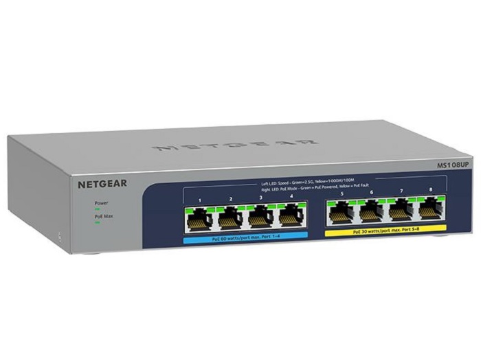Netgear випустила 8-портовий комутатор з PoE++