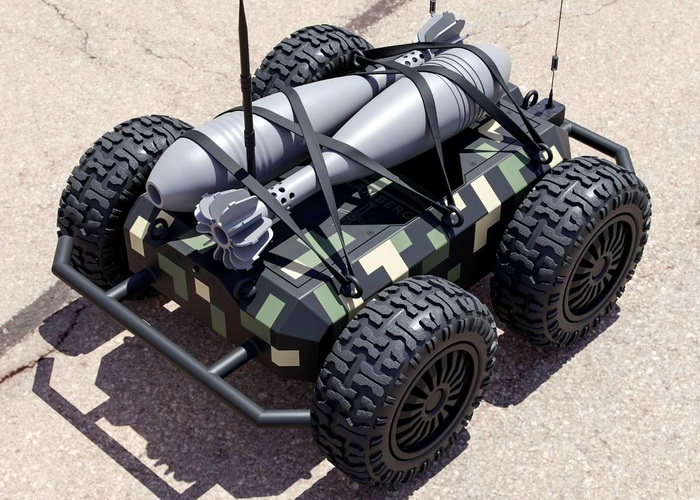 Українські розробники створили 4-колісного робота-камікадзе для ЗСУ