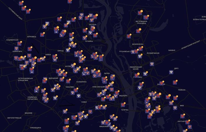 Створено інтерактивну карту провайдерів Києва