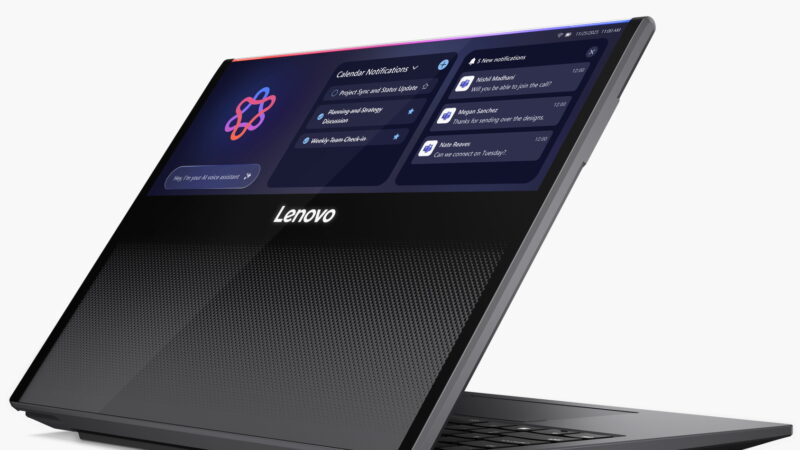 Lenovo розробила ноутбук з розсувним дисплеєм