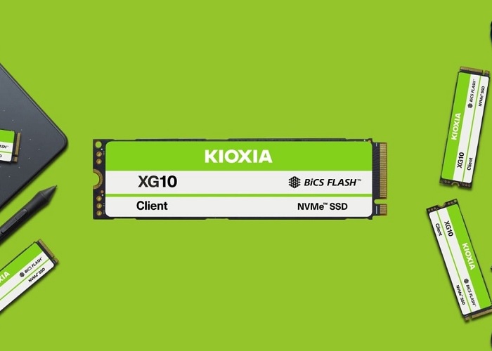 Kioxia представила швидкісні SSD-накопичувачі серії XG10 з підтримкою стандарту PCIe 5.0