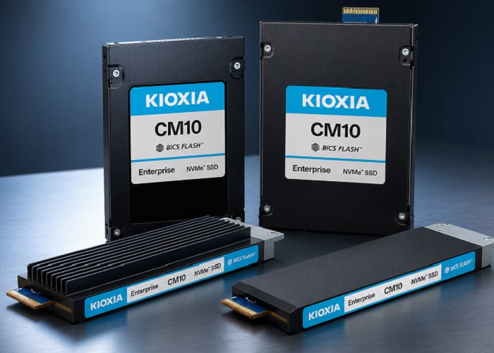 Kioxia представила SSD корпоративного класу з рідинним охолодженням на базі PCIe 6.0